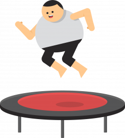 Trampoline Icon - Fat playing trampoline 1486*1649 transprent Png ...