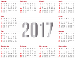 2017 Transparent Calendar PNG Clip Art Image | calender | Pinterest ...
