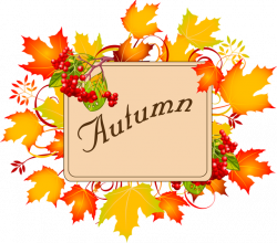 Colorful Clip Art For The Fall Season: Autumn Sign | Projects to Try ...