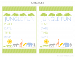 Free Jungle Party Printables from Printabelle | Catch My Party