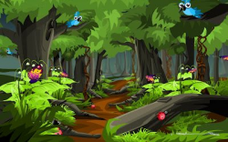 Selva Art: Cartoon forest | Forest Theme | Forest cartoon ...