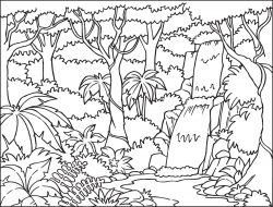Jungle Drawing For Kids at PaintingValley.com | Explore ...