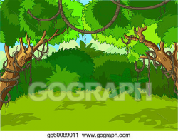Vector Stock - tropical forest landscape. Stock Clip Art ...