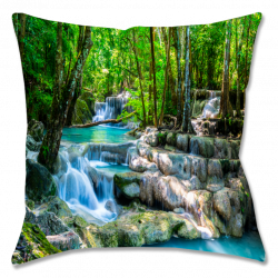 Waterfall Collection Pillow, Spun Polyester with Down Alternative ...