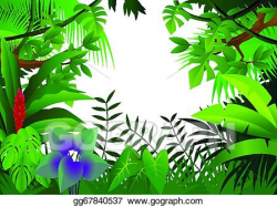 Vector Art - Jungle background. EPS clipart gg67840537 - GoGraph
