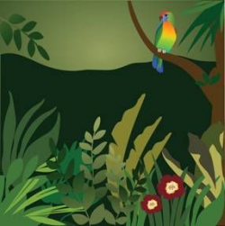 Rainforest Collage Example | Rainforest | Jungle art, Jungle ...