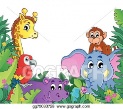 Vector Stock - Image with jungle theme 8. Stock Clip Art ...