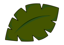 OnlineLabels Clip Art - Jungle Leaf
