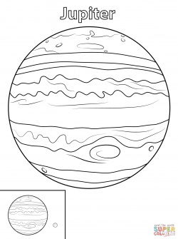 Jupiter Planet coloring page | Free Printable Coloring Pages