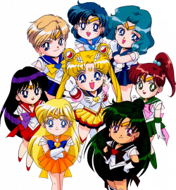 Sailor Venus, Sailor Mars, Sailor Moon, Sailor Uranus, Sailor ...