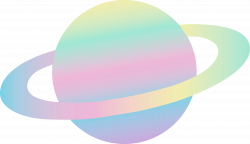 Cute clip art of a pastel colored ringed planet | Sweet Clip Art ...