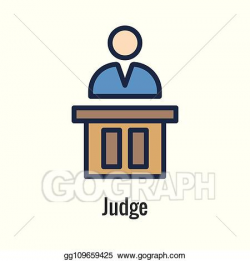 Vector Illustration - Law and legal icon set with judge ...