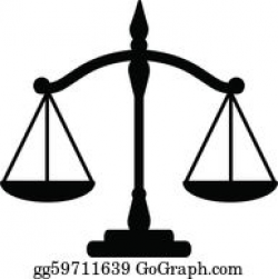 Scales Justice Clip Art - Royalty Free - GoGraph