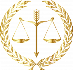 Clipart - Justice Emblem Gold No Background