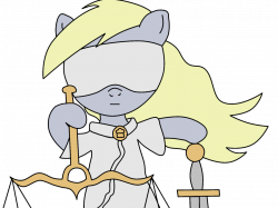 29040 - artist:wrongness, derpy hooves, female, justice, justice is ...