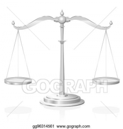 Vector Illustration - Scale justice symbol. Stock Clip Art ...