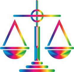 Clipart - Spectrum Scales Of Justice Icon