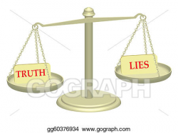 Stock Illustration - Truth and lies. Clipart gg60376934 ...