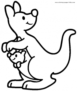 Free Kangaroo Picture To Color, Download Free Clip Art, Free ...