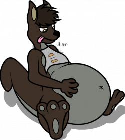 Me Kangaroo Form with a big fat belly by Dingofan on DeviantArt