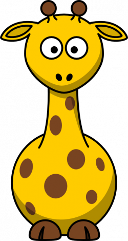 OnlineLabels Clip Art - Cartoon Giraffe
