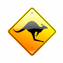 Clipart - Kangaroo Sign