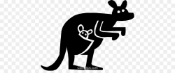 Kangaroo Cartoon clipart - Kangaroo, Silhouette, Line ...