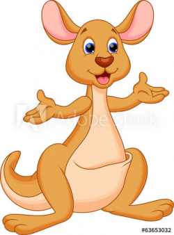 Funny kangaroo cartoon - Buy this stock vector and explore ...