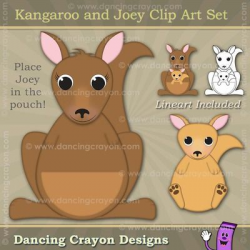 Kangaroo Clip Art and Joey Kangaroo Clip Art | Greatest ...