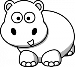 Side Hippo Outline | Outline | Pinterest | Outlines, Clip art and Stitch
