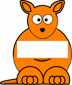 Orange Sightword Kangaroo Clip Art at Clker.com - vector ...