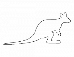 Download kangaroo template pdf clipart Kangaroo Macropods ...