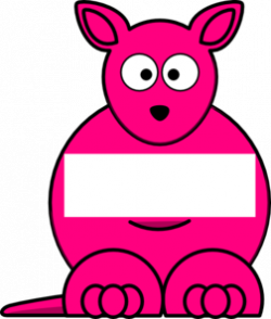 Pink Sightword Kangaroo Clip Art at Clker.com - vector clip ...