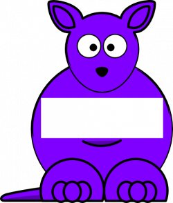Purple Sightword Kangaroo Clip Art at Clker.com - vector ...