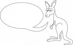Kangaroo | Free Stock Photo | Illustration of a kangaroo with a ...
