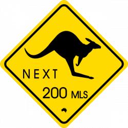 Kangaroo Traffic Sign Clip Art at Clker.com - vector clip art online ...