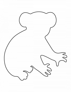 Koala Bear pattern. Use the printable pattern for crafts, creating ...
