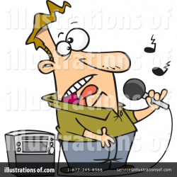 Karaoke Clipart #1067552 - Illustration by toonaday