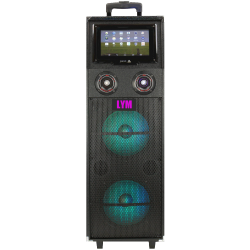 All In One Powered Dual 10' ipad,iphone,Android,Laptop Karaoke Machine