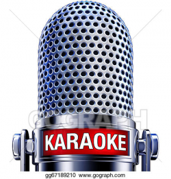 Stock Illustration - Karaoke. Clipart Drawing gg67189210 ...