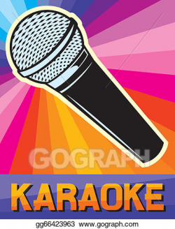 EPS Illustration - Karaoke poster (karaoke design). Vector ...