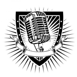 Karaoke: microphone on the shield | Karaoke | Karaoke, Clip ...