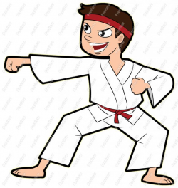 Karate Cartoon Clipart