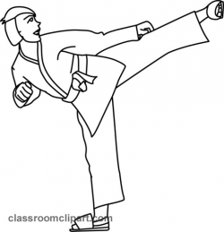 Free Karate Clipart Black And White, Download Free Clip Art ...