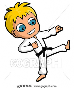Vector Stock - Karate kid. Clipart Illustration gg66063939 ...