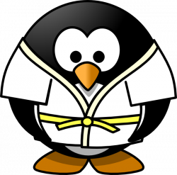 Judo Penguin Clip Art at Clker.com - vector clip art online, royalty ...