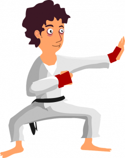 Martial arts clipart karate person ~ Frames ~ Illustrations ~ HD ...