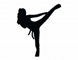 Transparent Karate Silhouette Girl | Transparent PNG ...