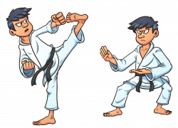 Martial arts clipart karate punch ~ Frames ~ Illustrations ~ HD ...
