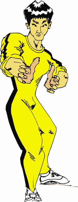 Clipart - Bruce Lee Kung Fu